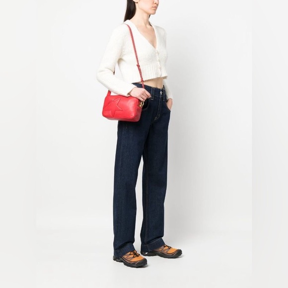 Golden Goose Women’s Star Bag in bright red leather - Picture 3 of 14